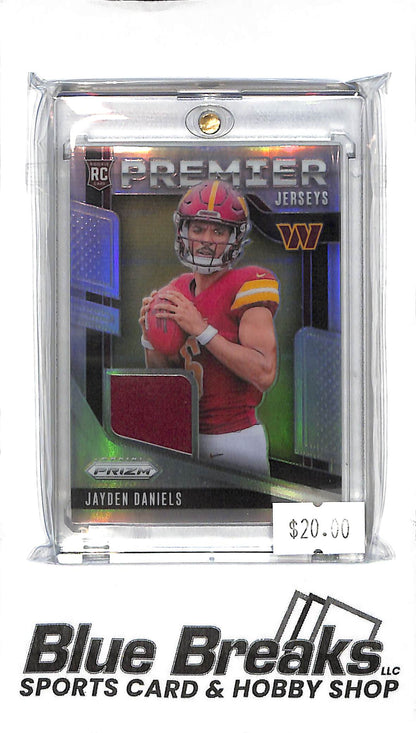 2024 Panini Prizm - Jayden Daniels Relic - Silver PJ-JDS - RC - Football - Commanders