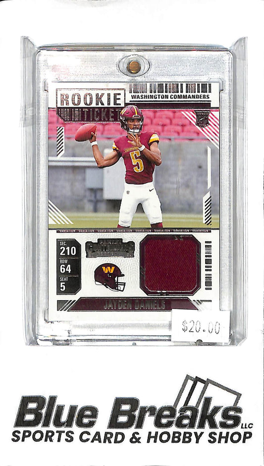 2024 Panini Contenders - Jayden Daniels Relic - Silver RTS-JDS - RC - Football - Commanders