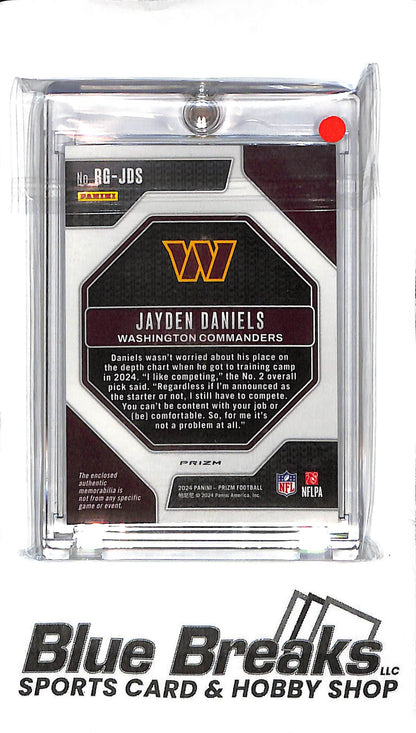 2024 Panini Prizm - Jayden Daniels Relic - Silver Holo RG-JDS - RC - Football - Commanders