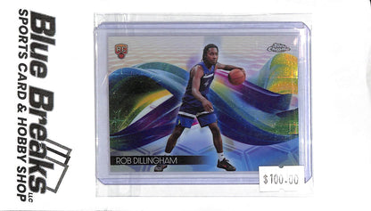 2025 Topps Chrome - Rob Dillingham - Holo H-20 - RC - Basketball - Timberwolves