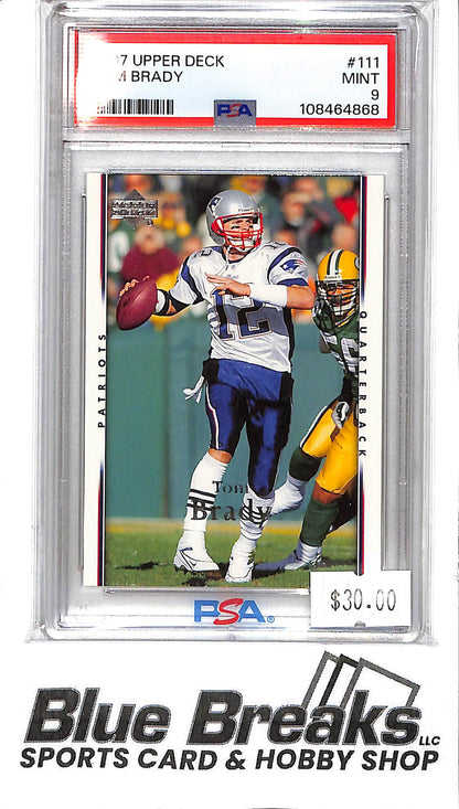 2007 Upper Deck - Tom Brady - PSA Mint 9 - #111 - Football - Patriots