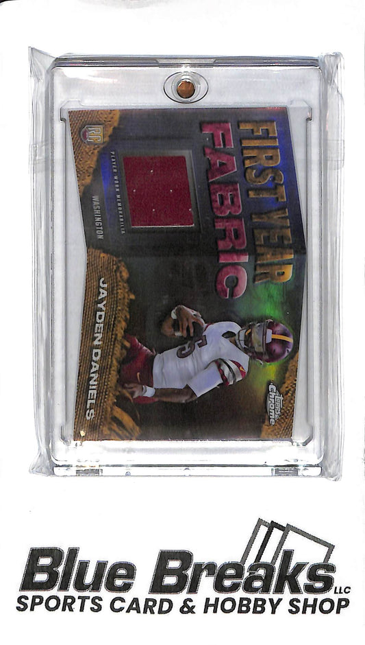 2024 Topps Chrome - Jayden Daniels Relic - Holo FYF-JD - RC - Football - Commanders