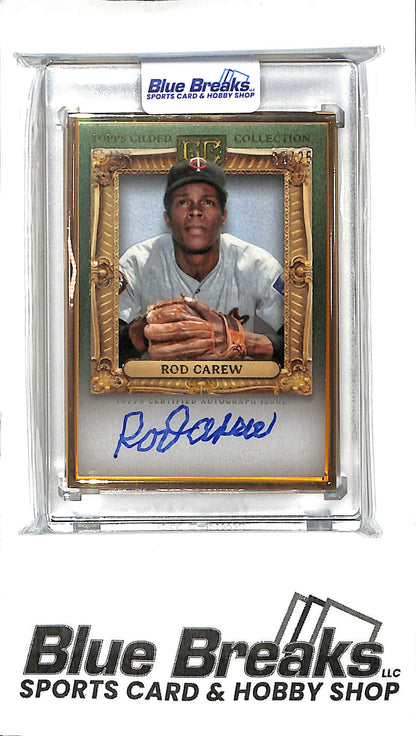 2024 Topps Gilded - Gold Framed - green - Rod Carew - auto - 25/25 - #HAFA-RC - baseball - Twins