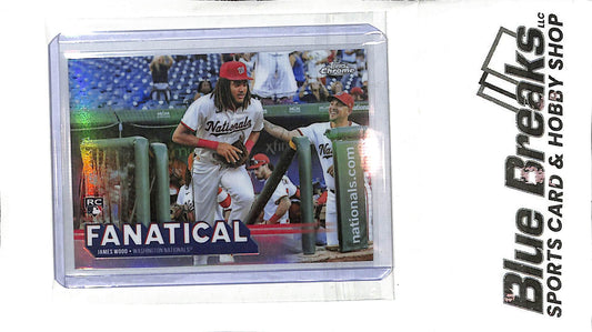 2025 Topps Chrome - Fanatical - James Woods - RC - #FAN-20 - baseball - Nationals