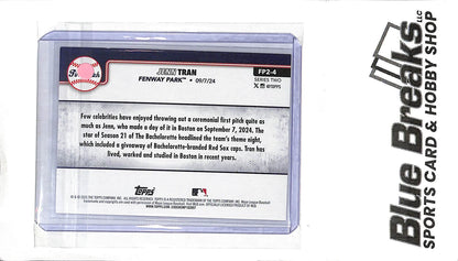 2025 Topps Series 2 - pink foil - Jenn Tran - First Pitch - #FP2-4 - baseball - Red Sox