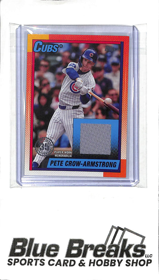 2025 Topps - 1990 35th Anniversary - Pete Crow-Armstrong - relic - #90R2-PC - baseball - Cubs