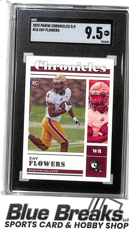 2023 Panini Chronicles - Draft Picks - Zay Flowers - RC - #18 - SGC 9.5 - football - Ravens