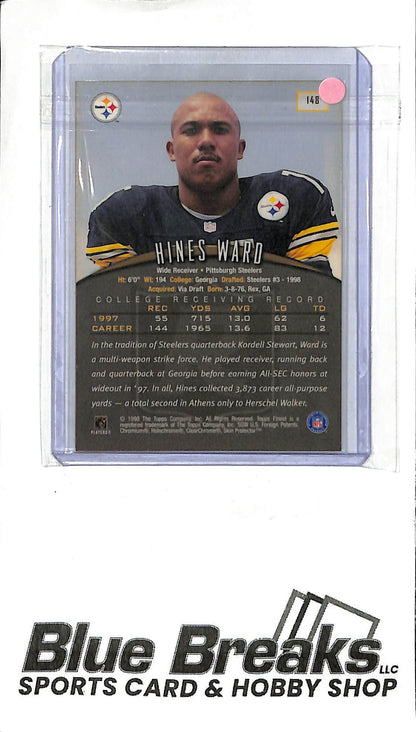 1998 Topps Finest - Hines Ward - #148 - football - Steelers