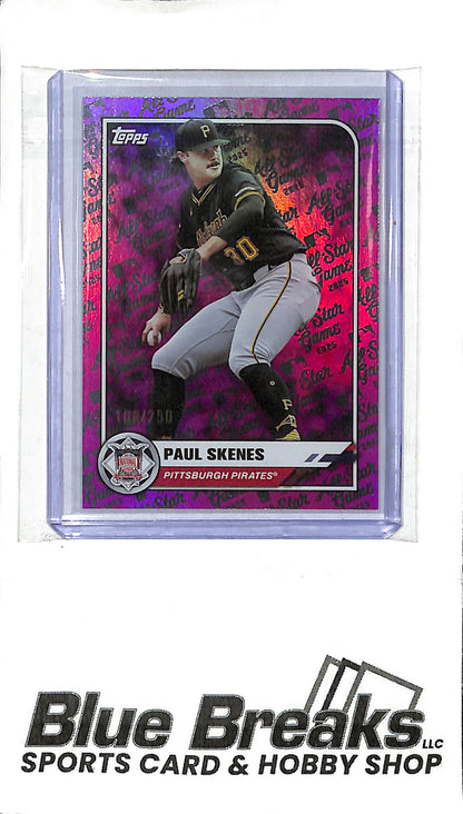 2025 Topps - All-Star Game - pink foil - Paul Skenes - 108/250 - #87 - baseball - Pirates