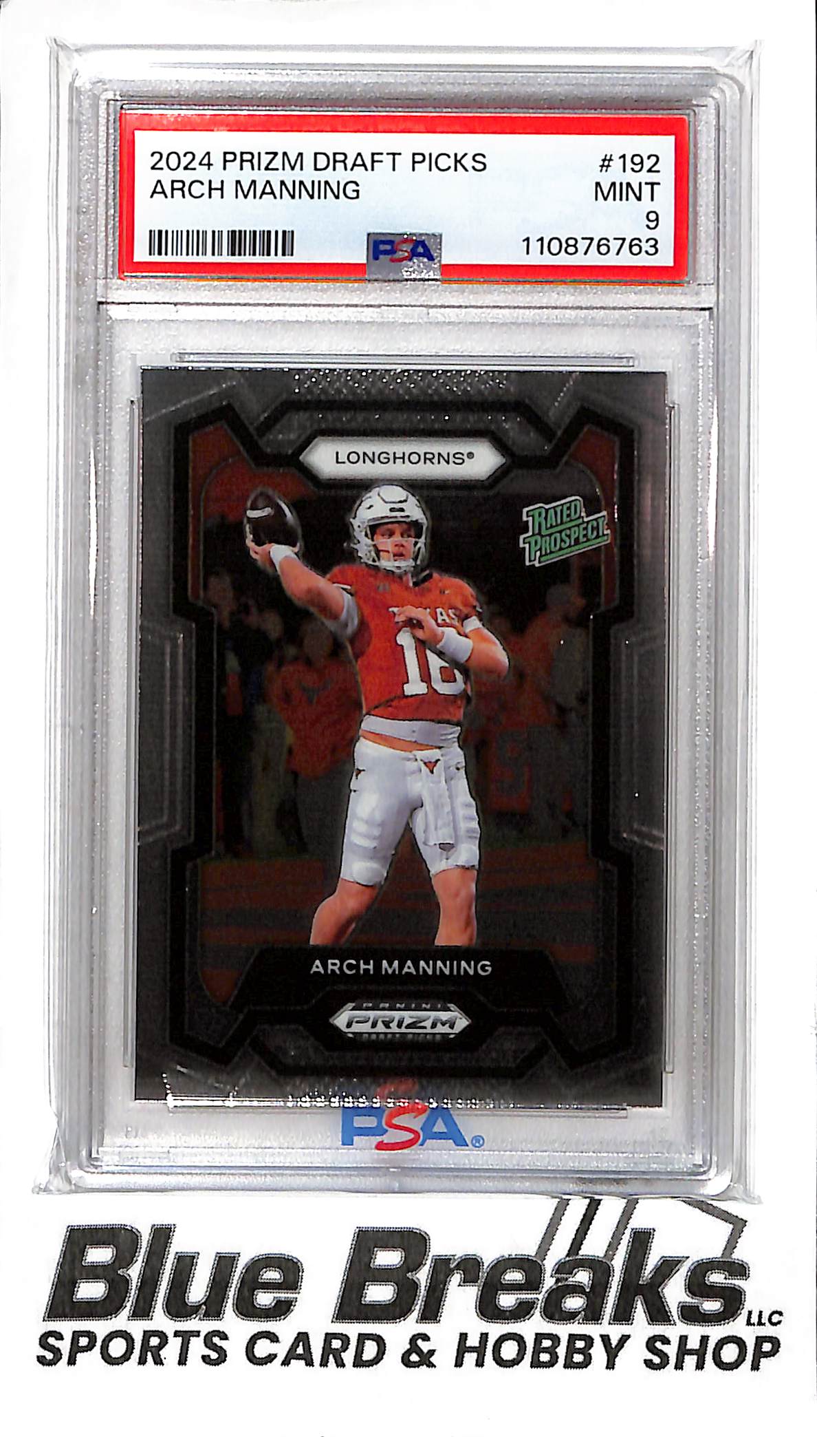 2024 Panini Prizm - Draft Picks - Rated Prospect - Arch Manning - #192 - PSA 10 - football - Longhorns