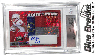 2024 Leaf Metal - State Pride - Pre-Production Proof - Pulsar Red - Kevin "KC" Concepcion - auto - 1/1 - football - Aggies
