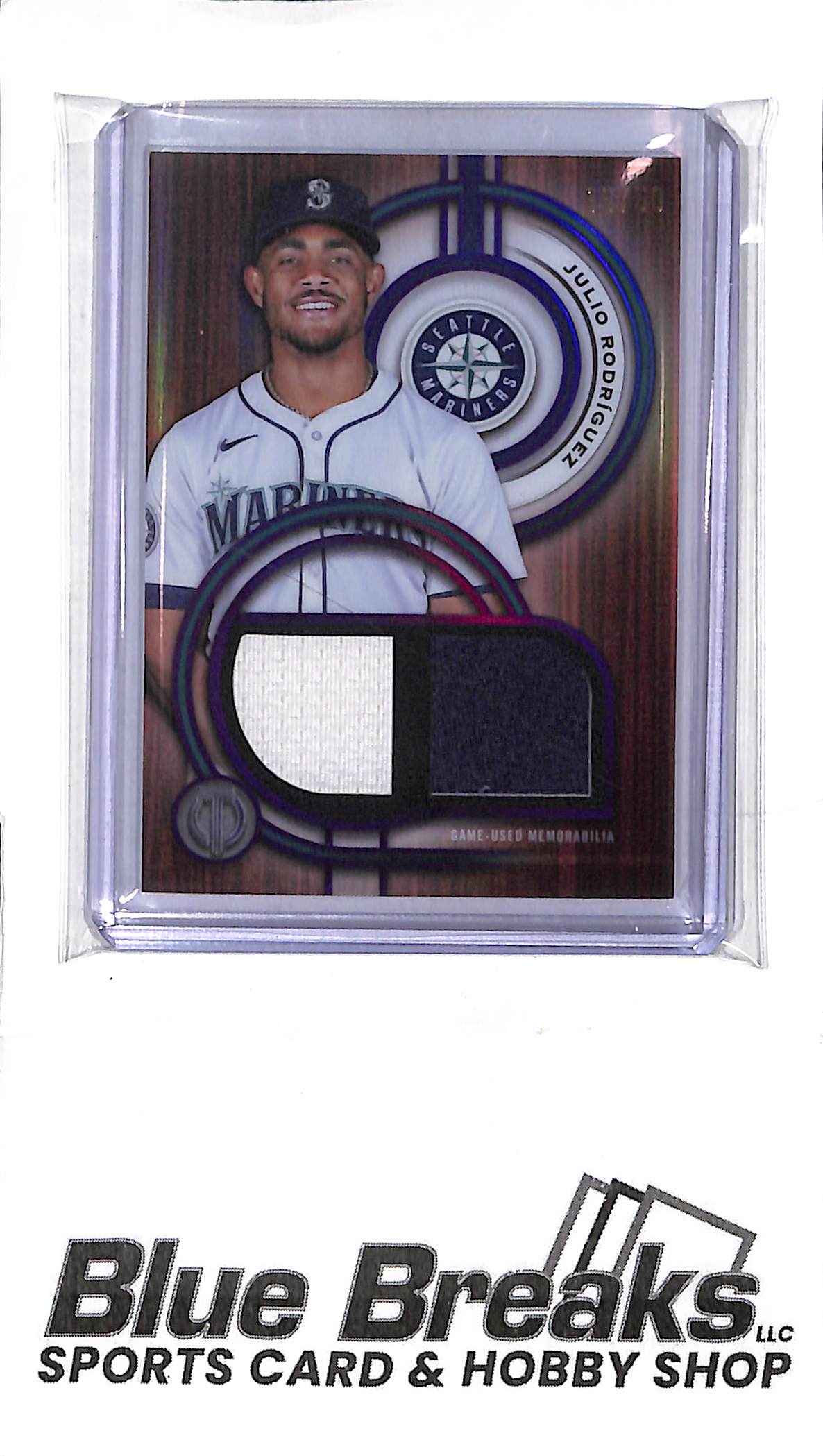 2025 Topps Tribute - Julio Rodriguez Dual Relic DR-JR - 16/50 - Baseball - Mariners