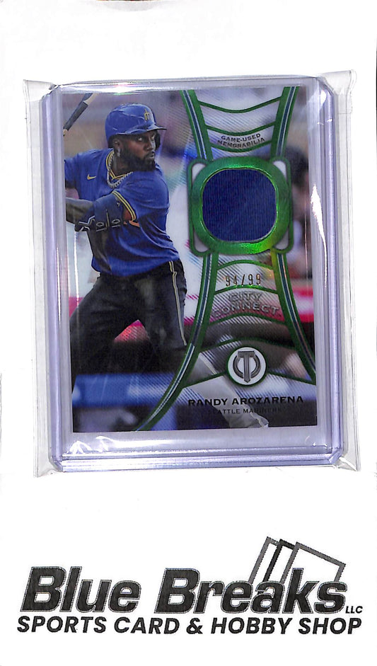 2025 Topps Tribute - Randy Arozarena Patch TT-RA - Green 94/99 - Baseball - Mariners
