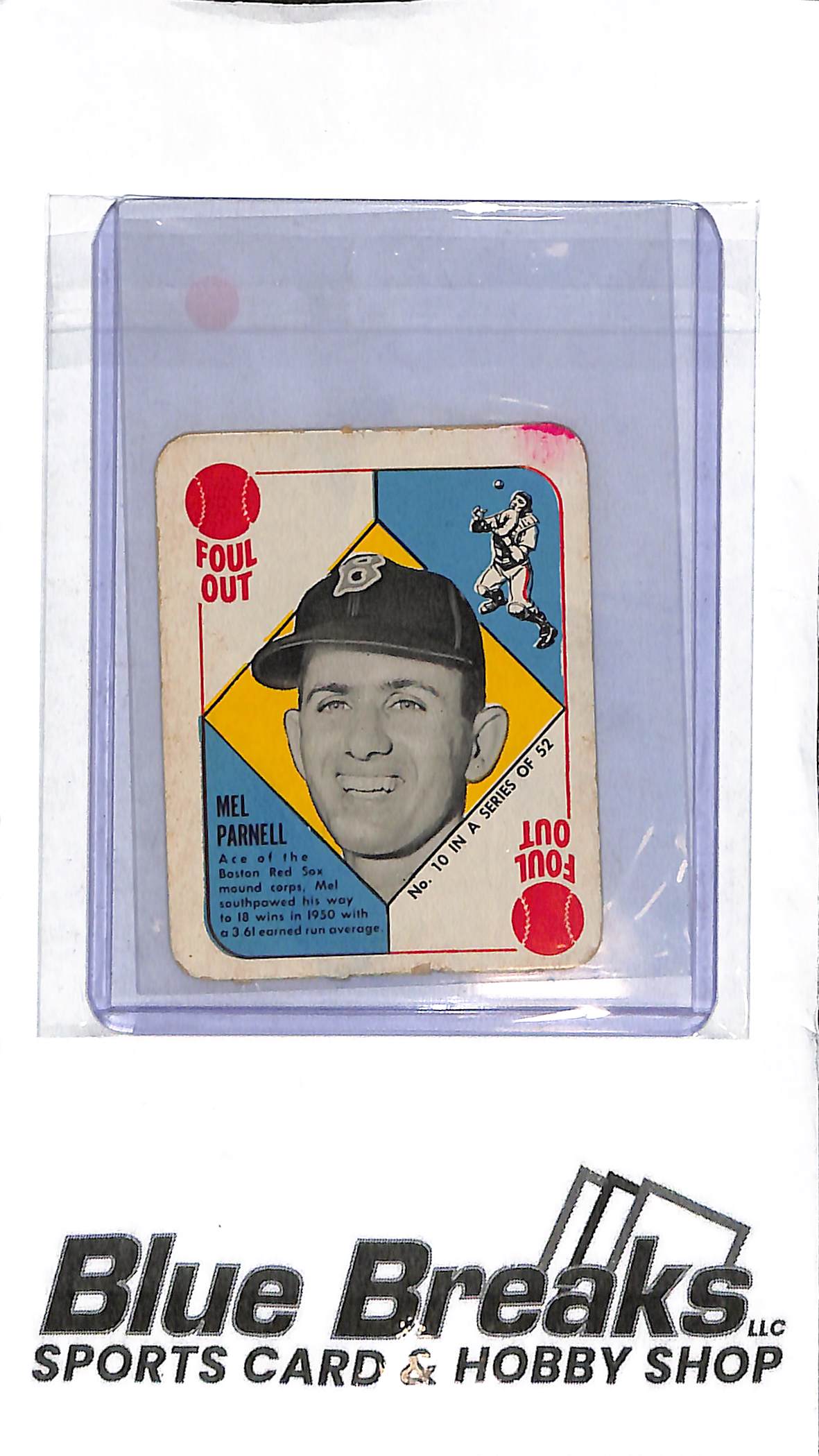 1951 Topps - Mel Parnell #10 - Baseball - Red Sox