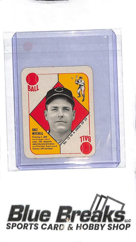 1951 Topps - Dale Mitchell - #13 - Baseball - Indians