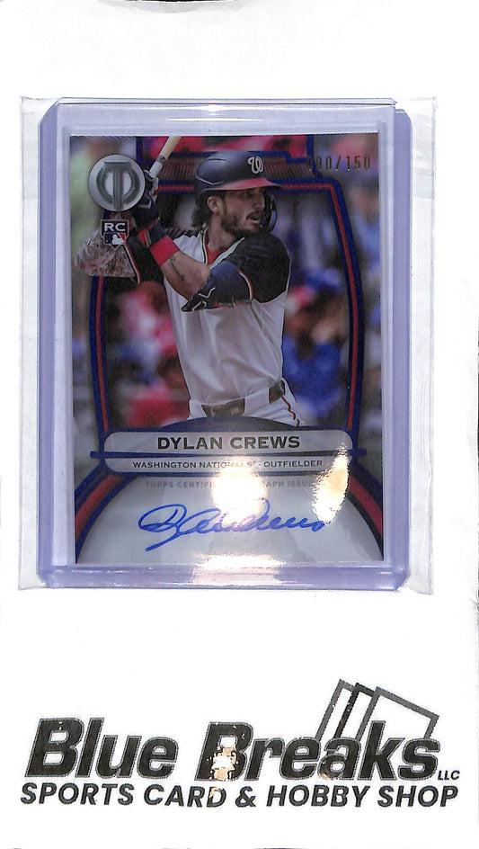2025 Topps Tribute - Dylan Crews Rookie Auto - 090/150 - Baseball - Nationals