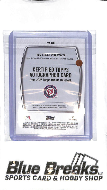 2025 Topps Tribute - Dylan Crews Rookie Auto - 090/150 - Baseball - Nationals