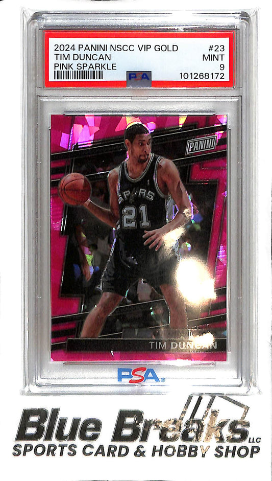 2024 Panini VIP Gold Pack - Tim Duncan #23 - Pink Sparkle - 54/88 - Basketball - Spurs