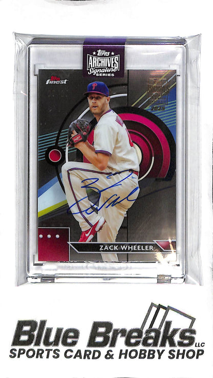 2025 Archives Signature Series - Zack Wheeler Auto /10 - Baseball - Phillies