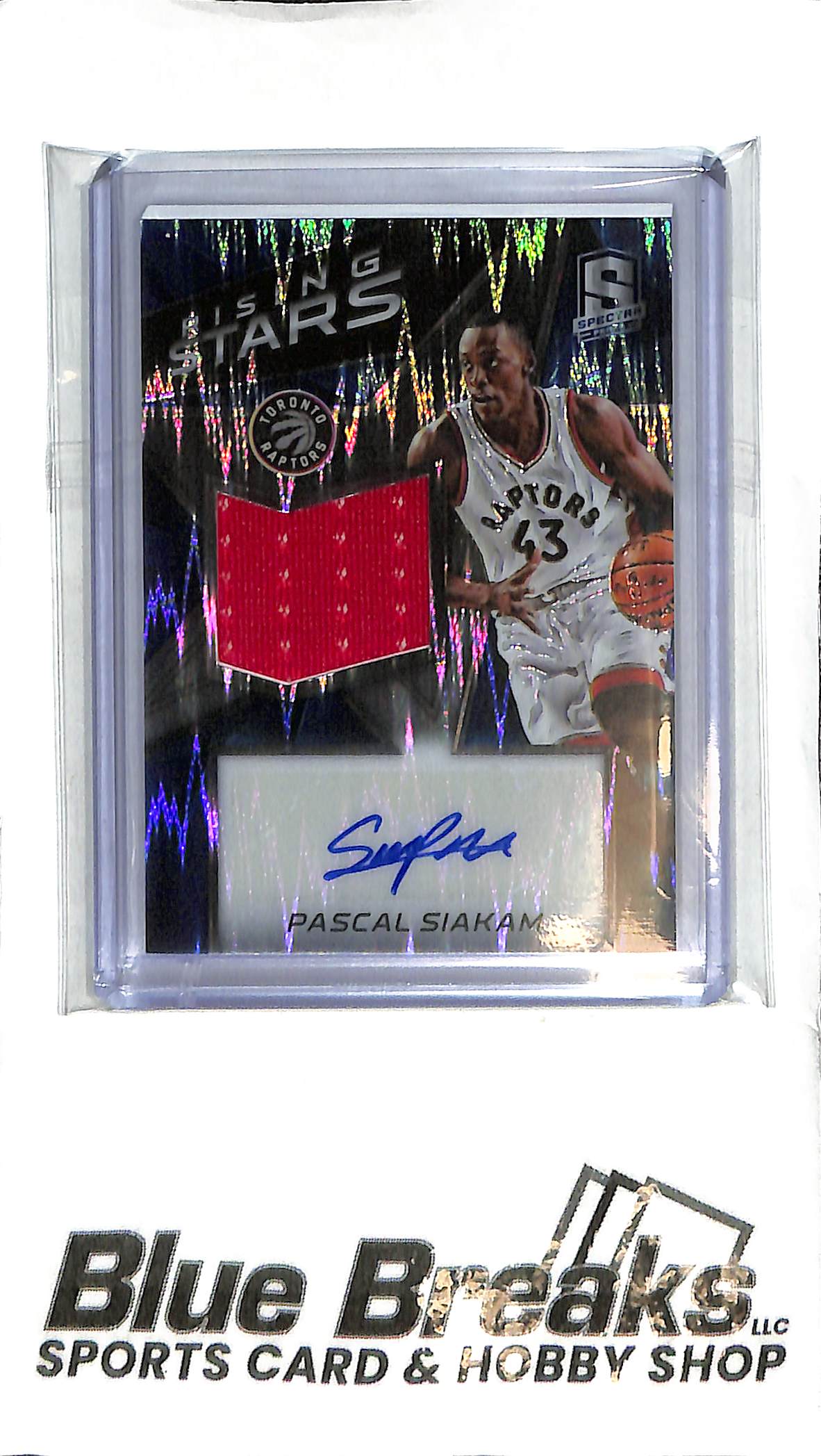 2016-17 Spectra - Pascal Siakim Patch Auto #21 - 88/99 - Basketball - Raptors