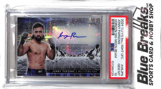 2024 Topps Midnight - Horizon Moon Beam - Jonny Parsons - auto - RC - #HS-JPS - UFC - PSA 10