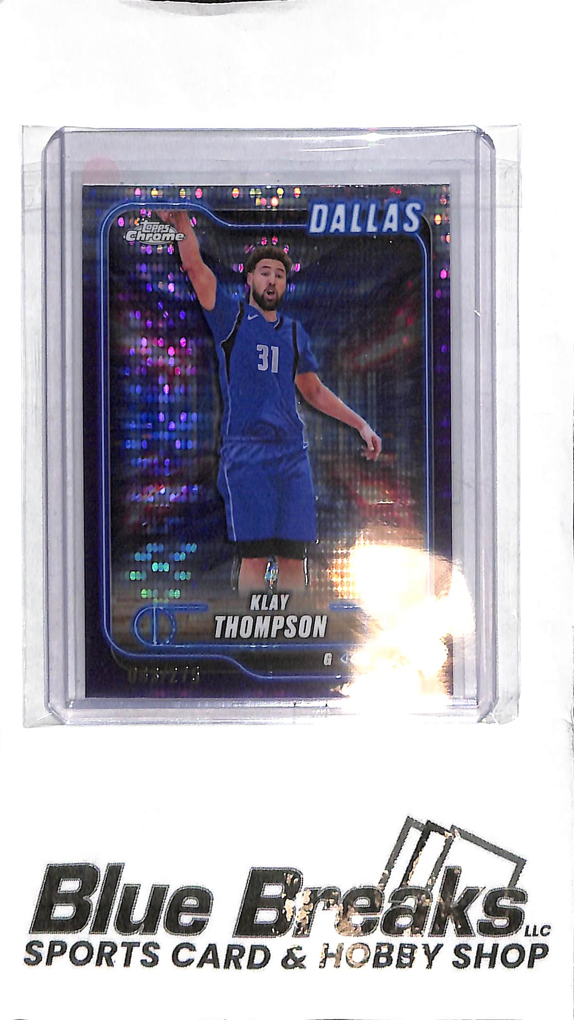 2025 Topps Chrome - Klay Thompson #178 - Purple 063/275 - Basketball - Mavericks