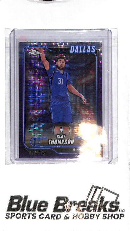 2025 Topps Chrome - Klay Thompson #178 - Purple 063/275 - Basketball - Mavericks