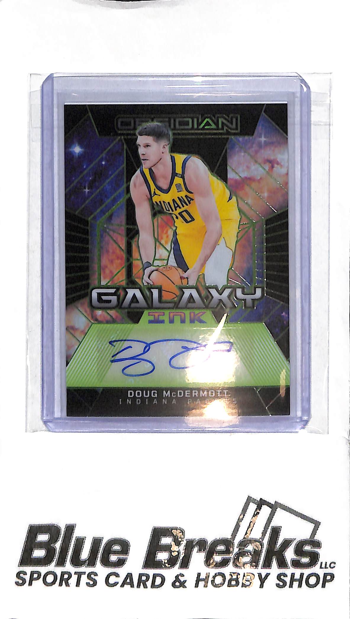 2023-24 Obsidian - Doug McDermott Auto - Galaxy Ink GI-DOU - 16/25 - Basketball - Pacers