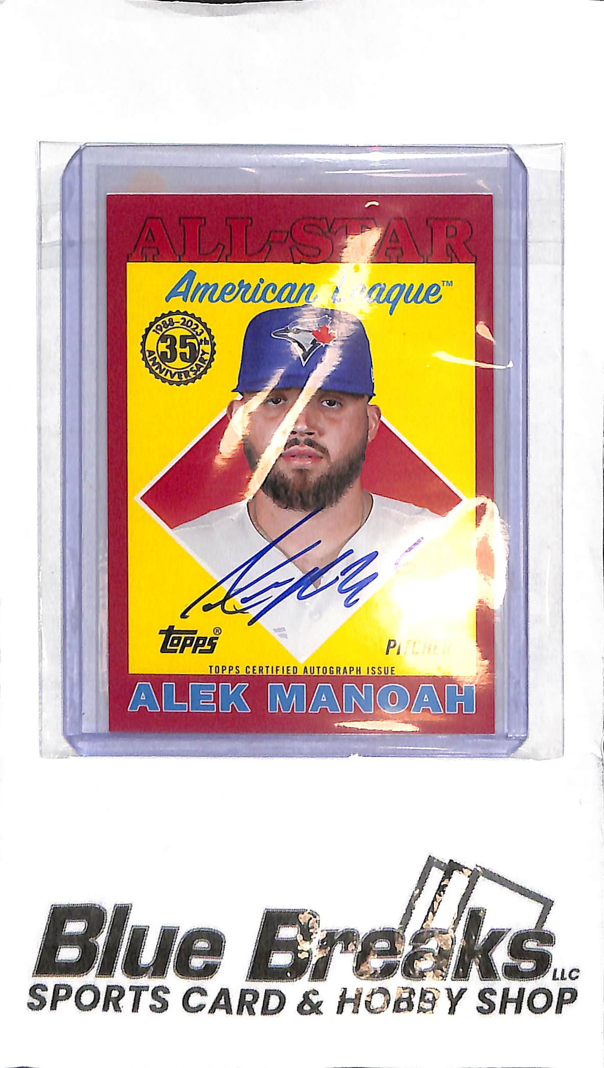 2023 Topps - Alek Manoah Auto - 88ASA-AM 07/10 - 35th Anniversary - Baseball - Blue Jays