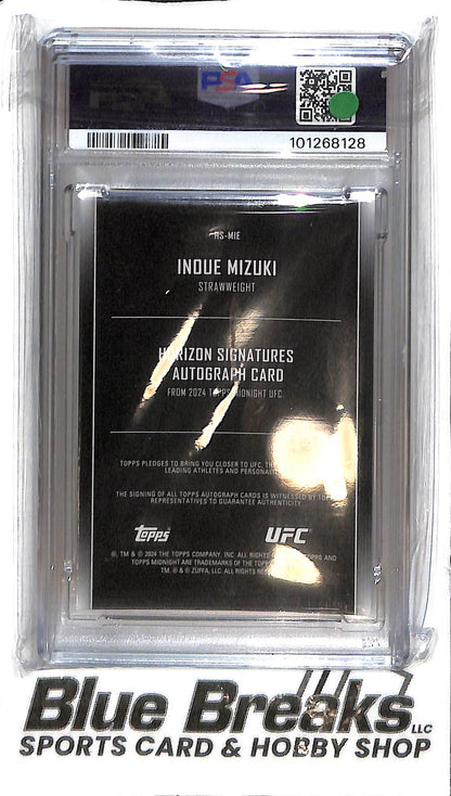 2024 Midnight - Inoue Mizuki Auto - HS-MIE - PSA 9 - UFC - Strawweight