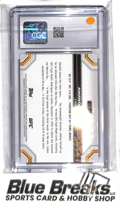 2024 Topps Chrome - Amanda Lemos #14 - Gold 34/50 - CGC 9 - UFC - Strawweight