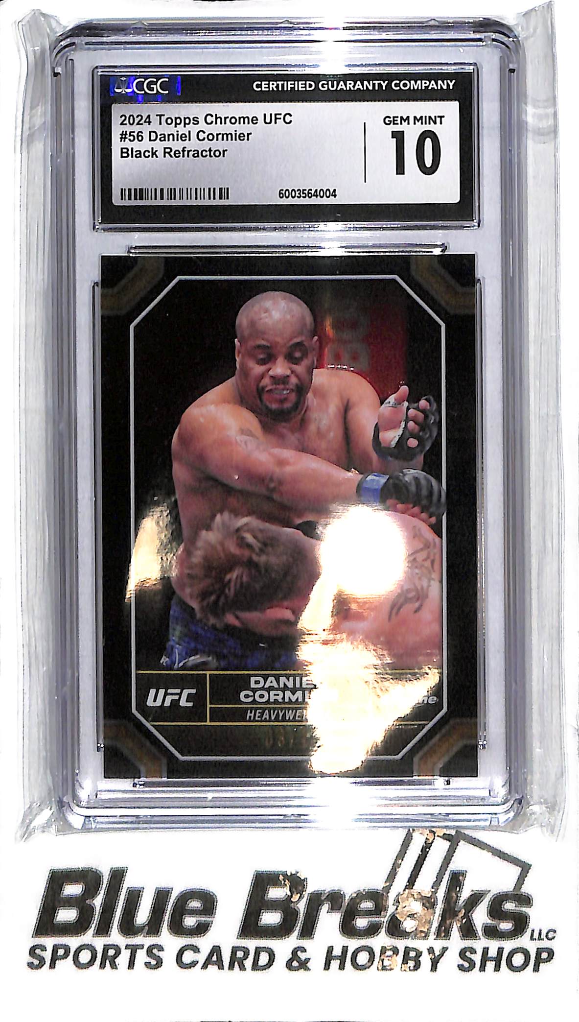 2024 Topps Chrome - Daniel Cormier #56 - Black 09/10 - CGC 10 - UFC - Heavyweight