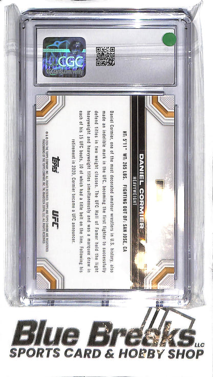2024 Topps Chrome - Daniel Cormier #56 - Black 09/10 - CGC 10 - UFC - Heavyweight