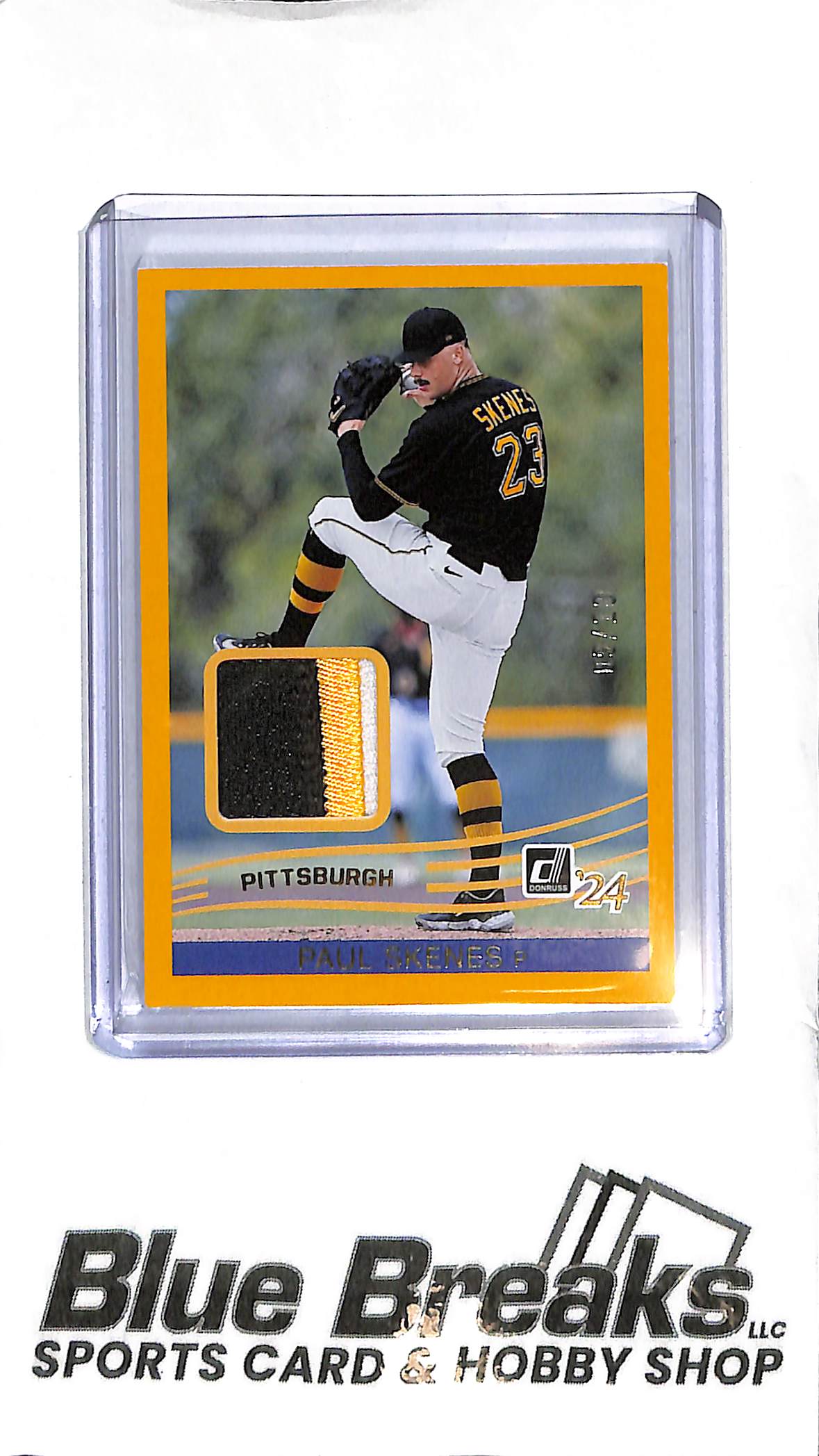 2024 Donruss - Paul Skenes Relic #23 - Gold 09/10 - Baseball - Pirates