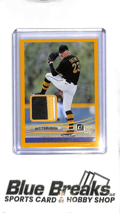 2024 Donruss - Paul Skenes Relic #23 - Gold 09/10 - Baseball - Pirates