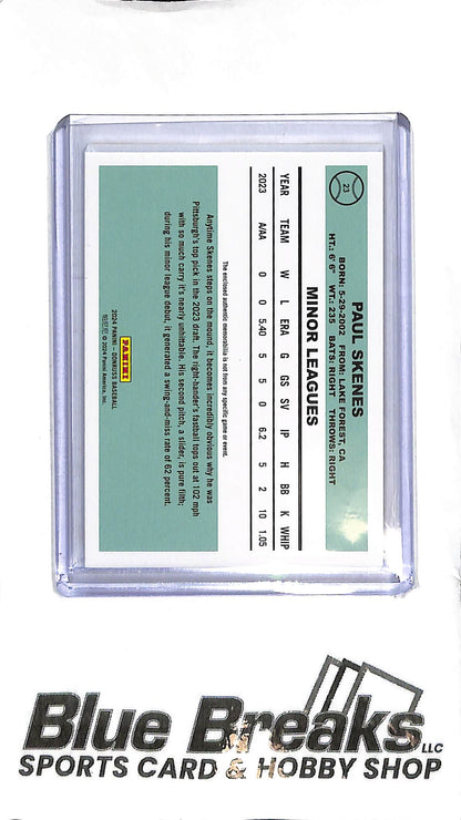 2024 Donruss - Paul Skenes Relic #23 - Gold 09/10 - Baseball - Pirates