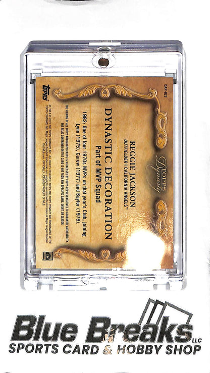 2021 Topps Dynasty - Reggie Jackson Patch Auto - DAP-RJ3 - 05/10 - Baseball - Angels