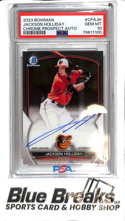2023 Bowman - Jackson Holliday Auto - CPA-JH - PSA 10 - Baseball - Orioles