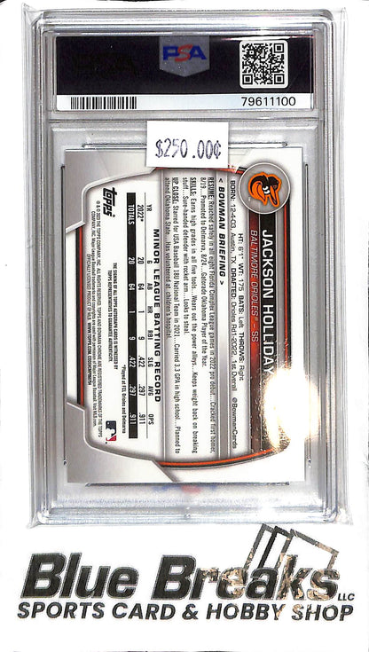 2023 Bowman - Jackson Holliday Auto - CPA-JH - PSA 10 - Baseball - Orioles