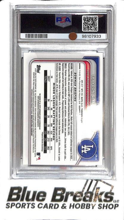 2024 Bowman Chrome - Thayron Liranzo 1st Auto - CPA-TL - PSA 10 - Baseball - Dodgers