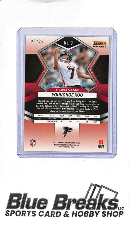 2022 Mosaic - Younghoe Koo #9 - Orange 25/25 - Football - Falcons