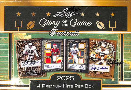 2025 Leaf Glory of the Game Football Hobby - Sealed Wax
