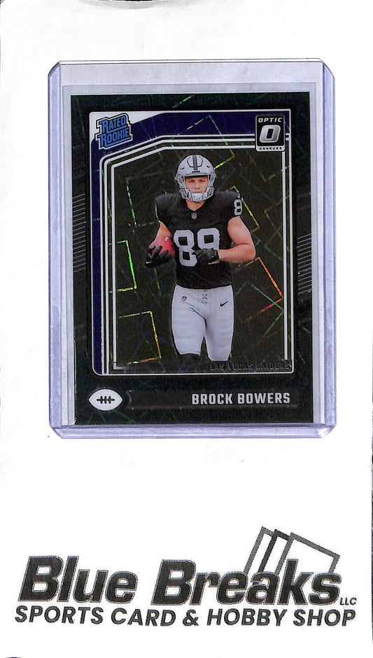 2024 Donruss Optic - Brock Bowers #215 - Green Velocity - RC - Football - Raiders