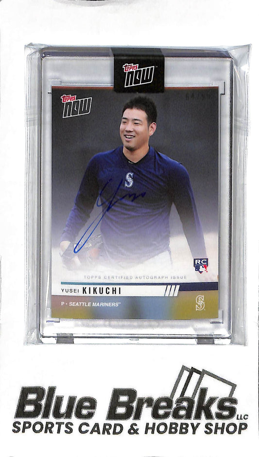 2019 Topps Now - Yusei Kikuchi OD-208A - RC Auto 64/99 - Baseball - Mariners