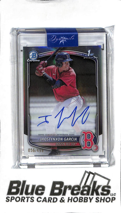 2025 Bowman - Jhostynxon Garcia 1st Auto CPA-JGA - Refractor 056/499 - Baseball - Red Sox