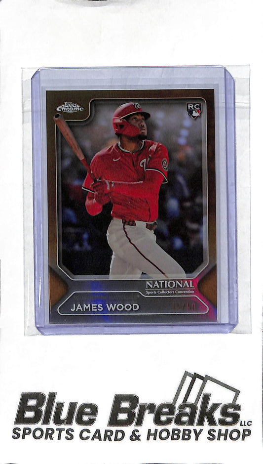 2025 Topps National Pack - James Wood MLB-3 - Gold 15/50 - RC - Baseball - Nationals