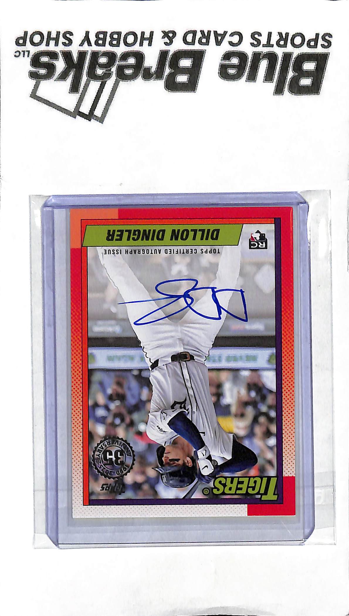 2025 Topps - Dillon Dingler RC Auto - 90B2-DD - Baseball - Tigers