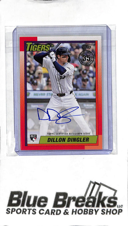2025 Topps - Dillon Dingler RC Auto - 90B2-DD - Baseball - Tigers