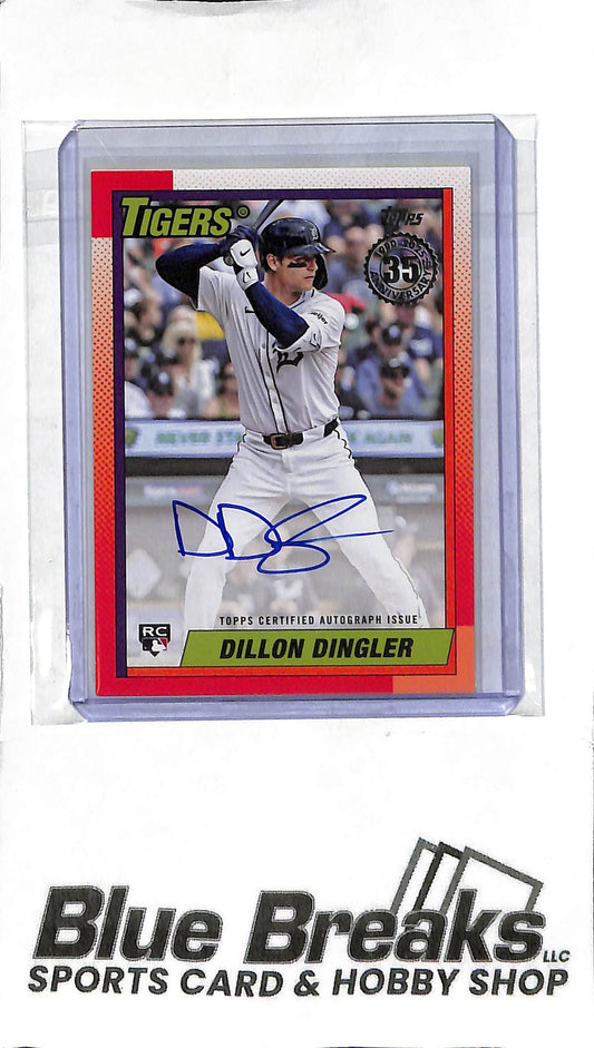 2025 Topps - Dillon Dingler RC Auto - 90B2-DD - Baseball - Tigers