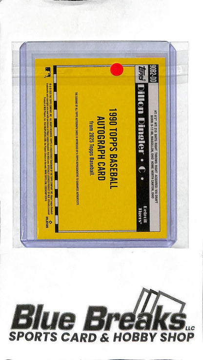 2025 Topps - Dillon Dingler RC Auto - 90B2-DD - Baseball - Tigers